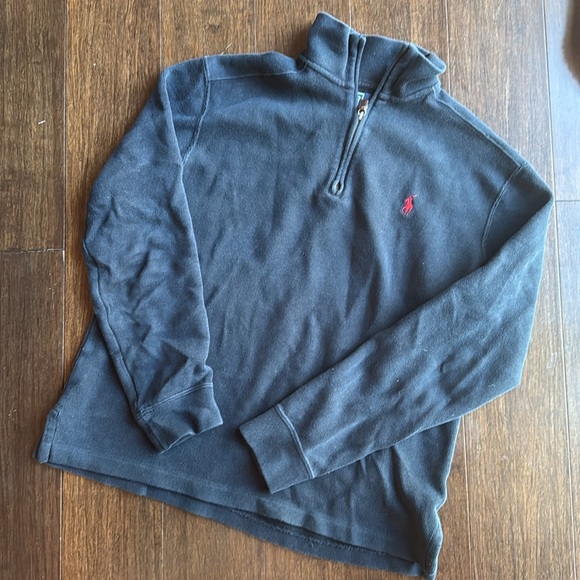POLO RALPH LAUREN Black Quarter Zip - Picture 3 of 6